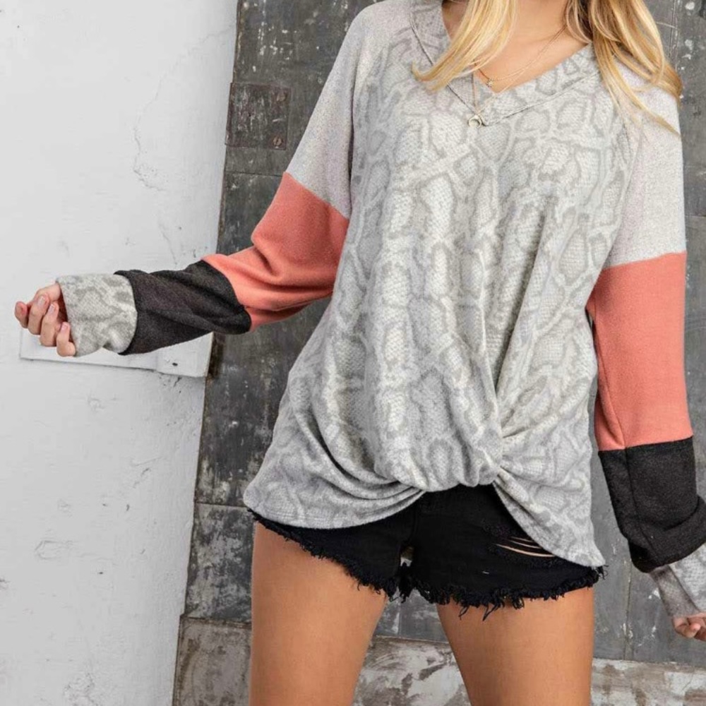 Snake print Top